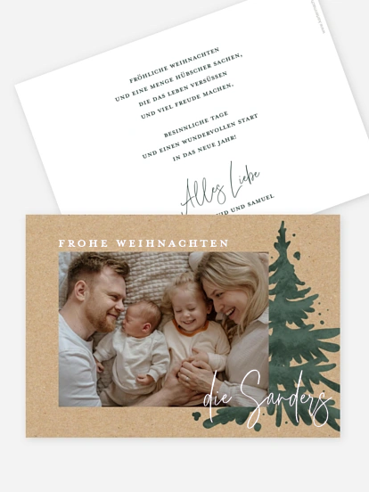 Weihnachtskarte Classic Tree