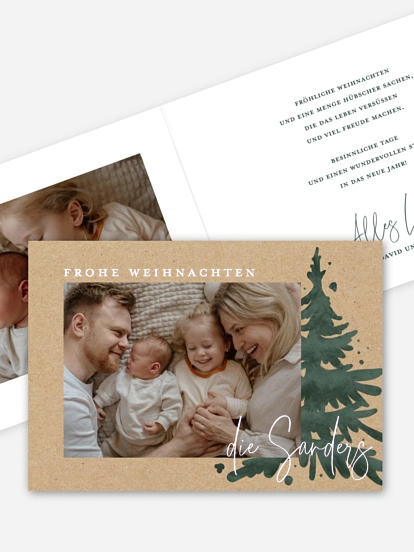 Weihnachtskarte Classic Tree