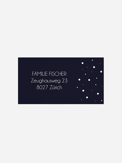 Empfängeraufkleber Weihnachten Holiday Decor