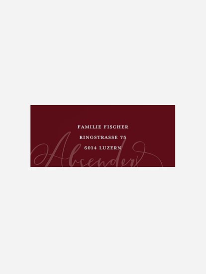 Absenderaufkleber Weihnachten Merry Lettering