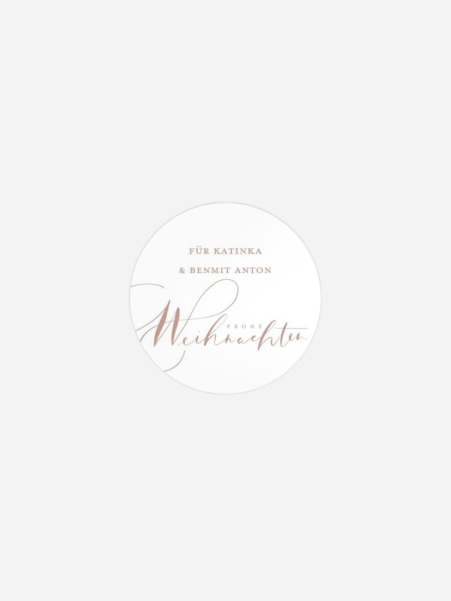 Geschenkaufkleber personalisiert Merry Lettering