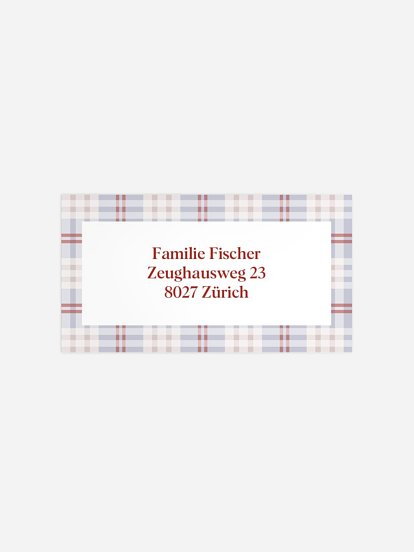 Empfängeraufkleber Weihnachten Colorful Christmas