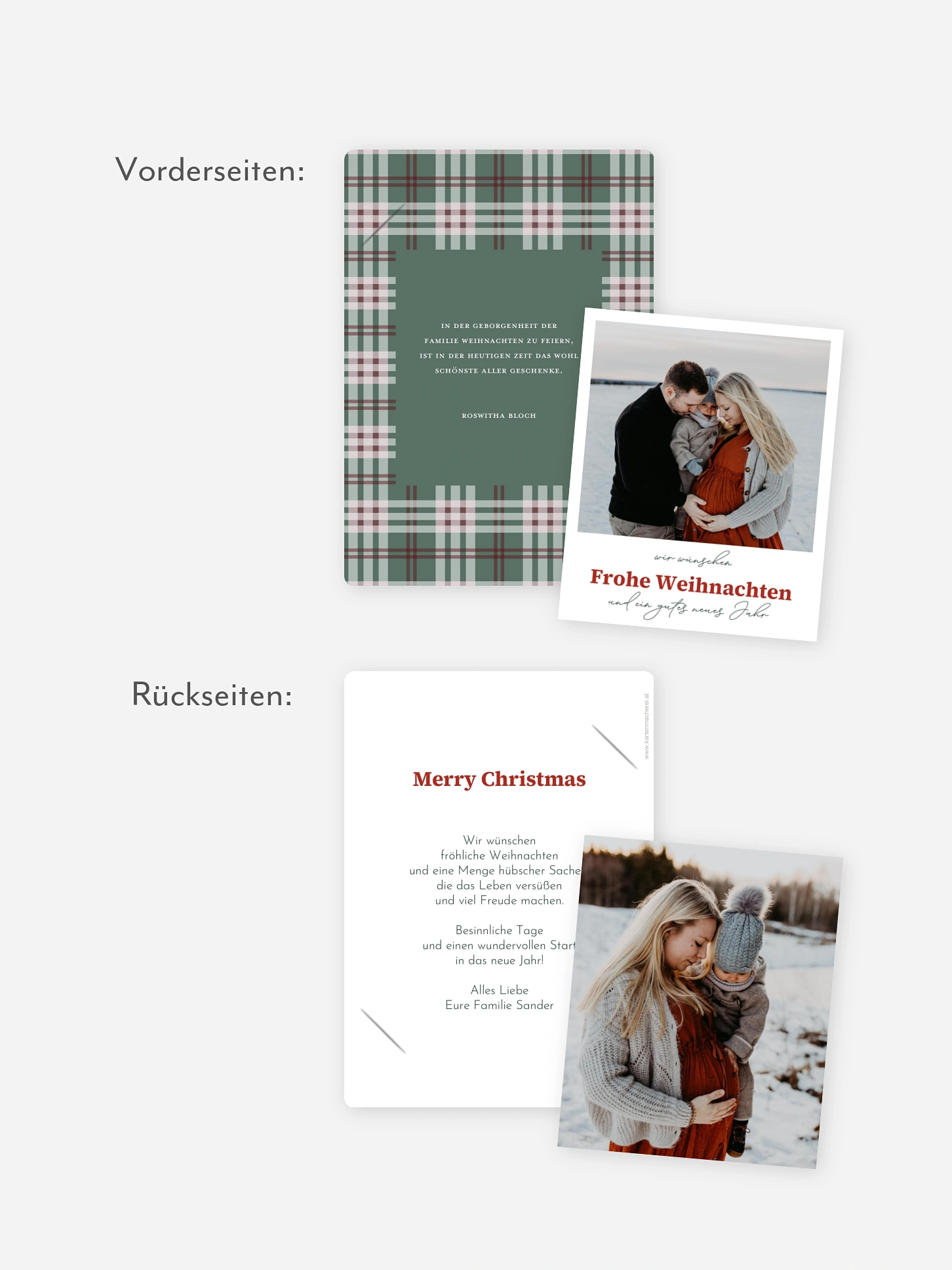 Weihnachtskarte Colorful Christmas
