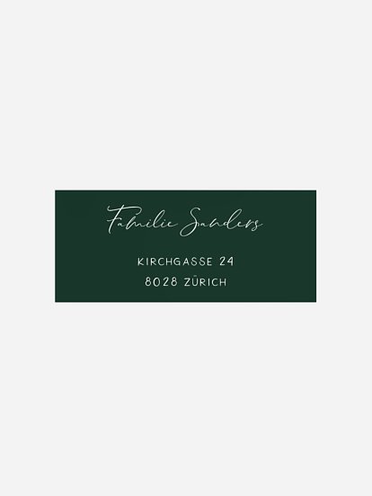 Absenderaufkleber Weihnachten Fotokugeln