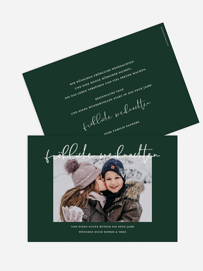 Weihnachtskarte Weihnachtstag