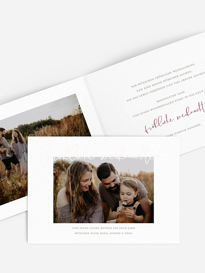 Weihnachtskarte Weihnachtstag