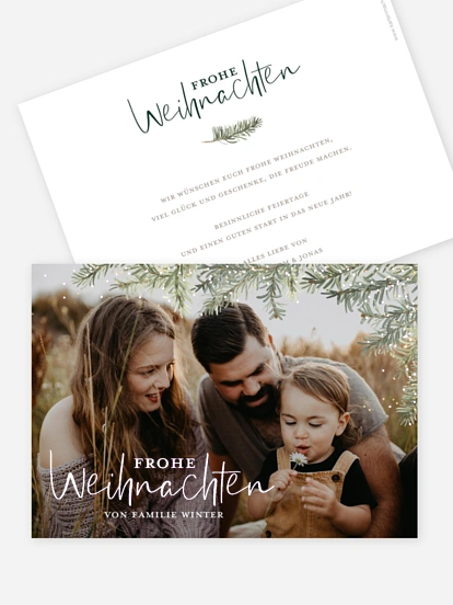 Weihnachtskarte Festive Forest