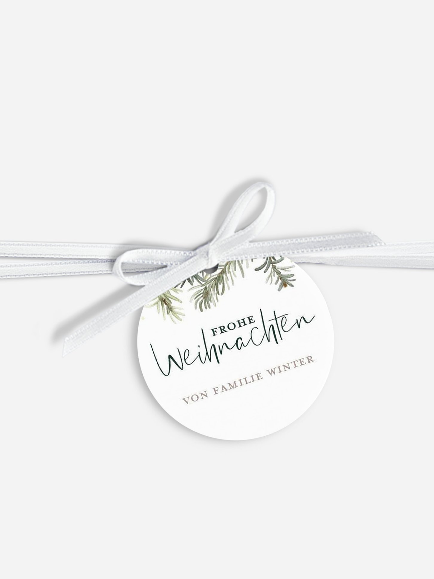 Anhänger mit Band personalisiert Festive Forest