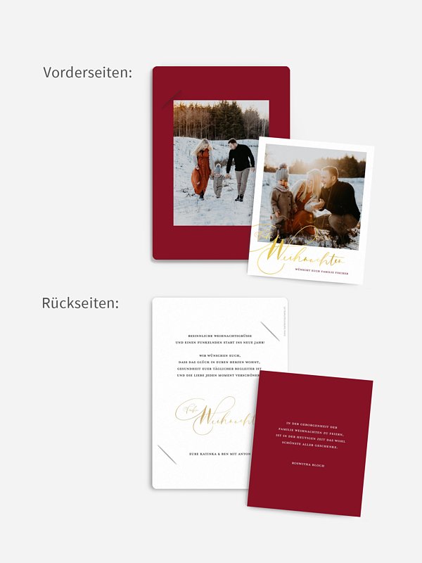 Weihnachtskarte Thankful