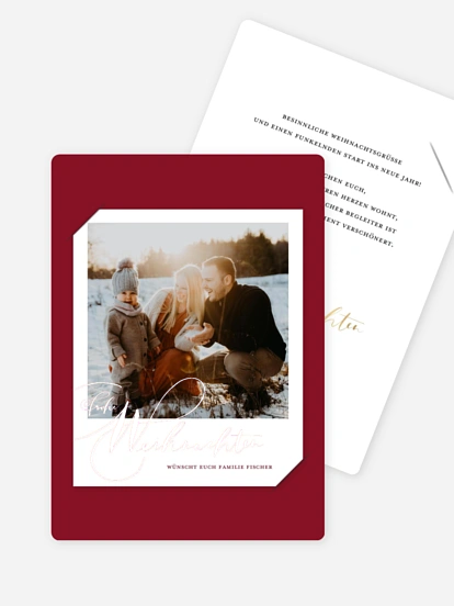 Weihnachtskarte Thankful