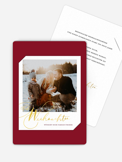 Weihnachtskarte Thankful