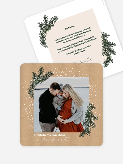 Weihnachtskarte Wintergreen