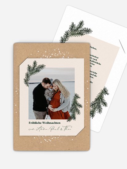 Weihnachtskarte Wintergreen