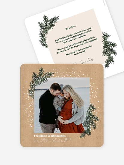 Weihnachtskarte Wintergreen