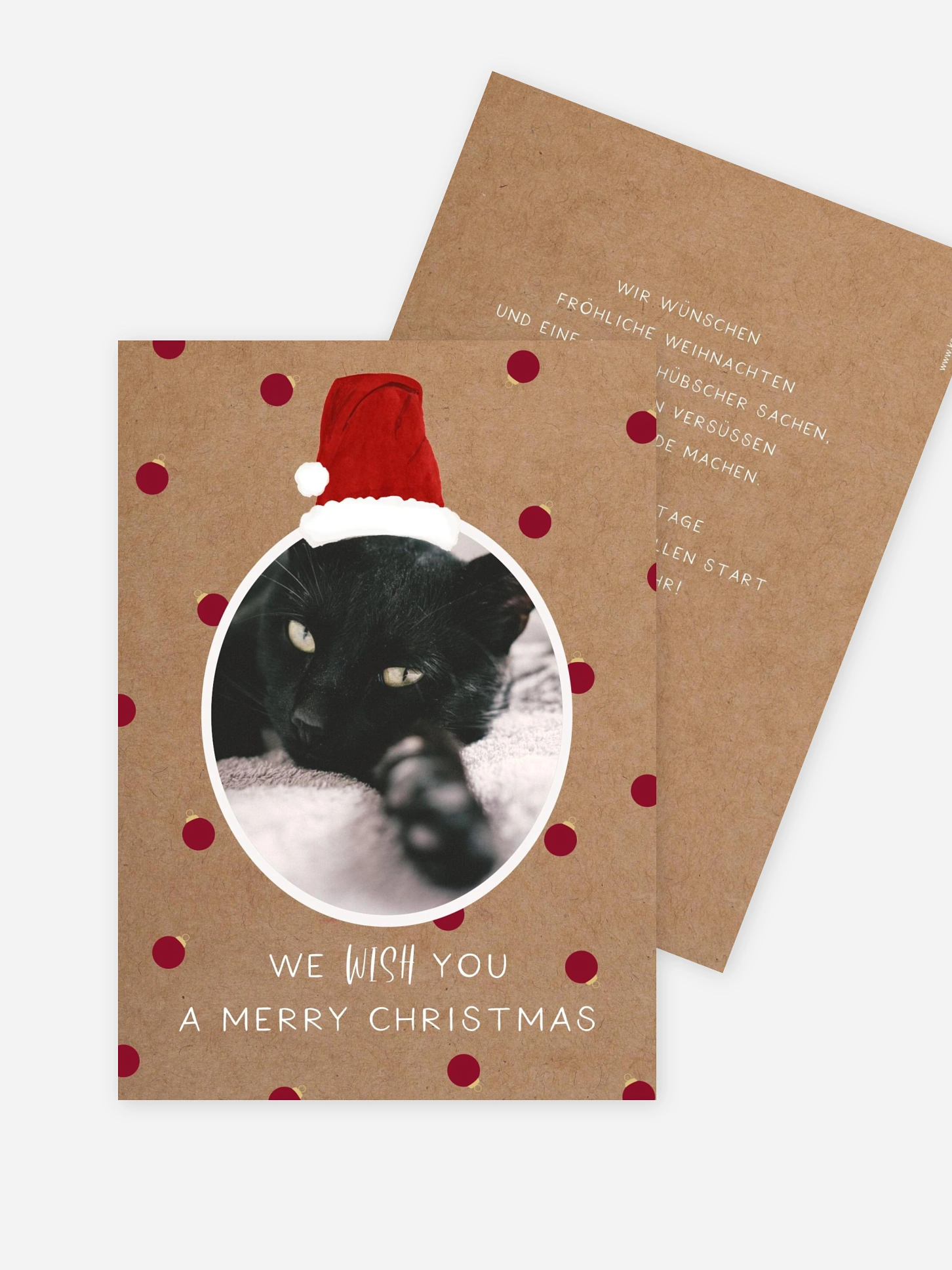 Weihnachtskarte Furry Christmas