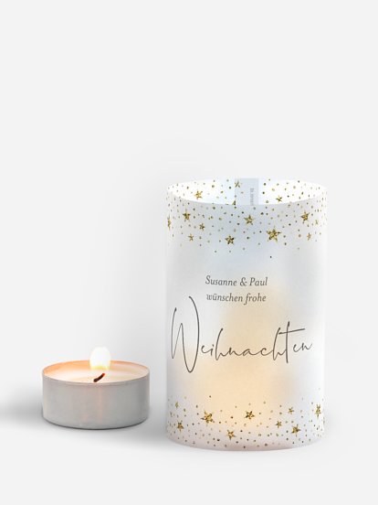 Windlicht Weihnachten Shiny Christmas