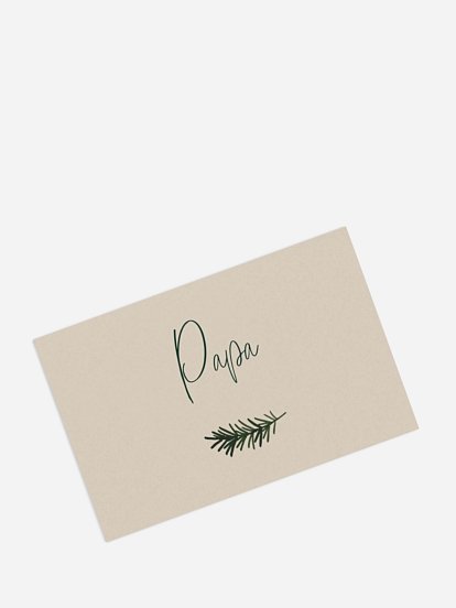 Tischkarte Weihnachten Golden Joy