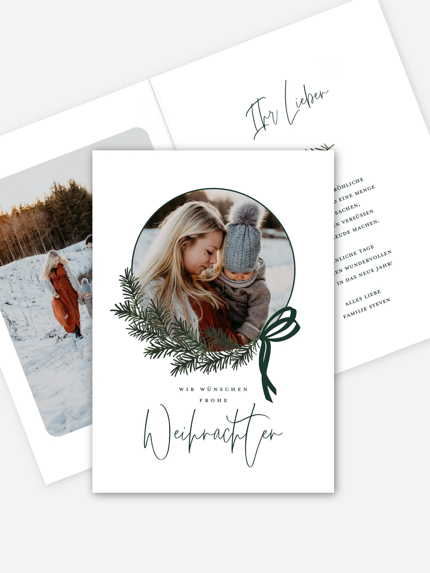 Weihnachtskarte Golden Joy