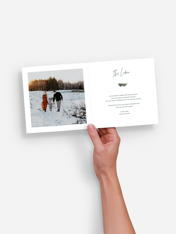 Weihnachtskarte Golden Joy