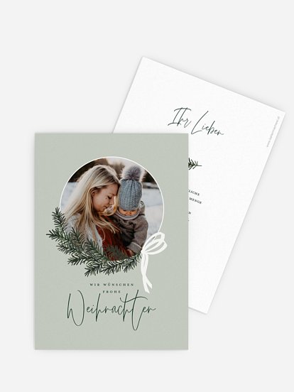 Weihnachtskarte Golden Joy