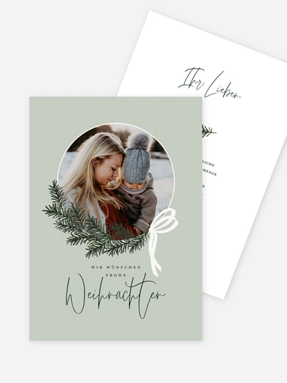 Weihnachtskarte Golden Joy