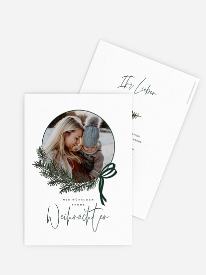 Weihnachtskarte Golden Joy