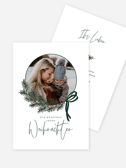 Weihnachtskarte Golden Joy