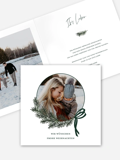 Weihnachtskarte Golden Joy