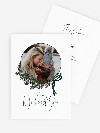 Weihnachtskarte Golden Joy