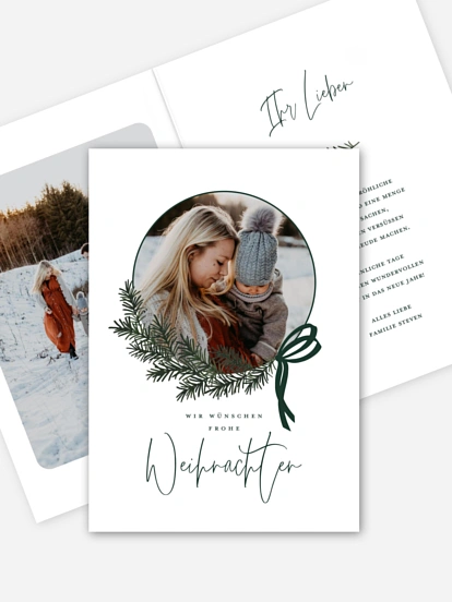 Weihnachtskarte Golden Joy