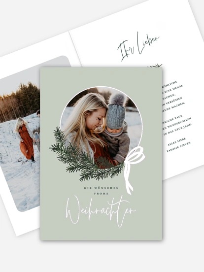 Weihnachtskarte Golden Joy