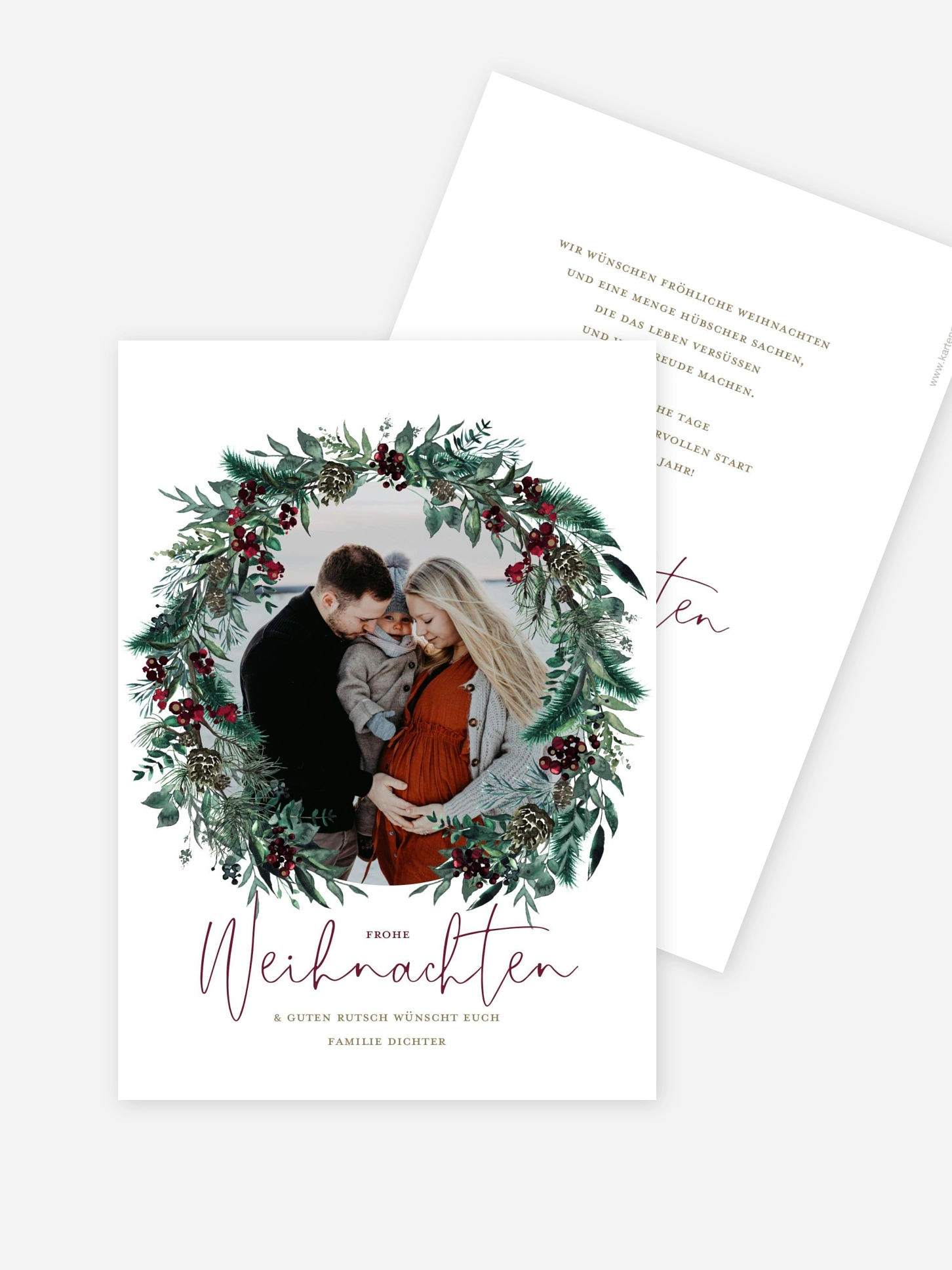 Weihnachtskarte Winterberry