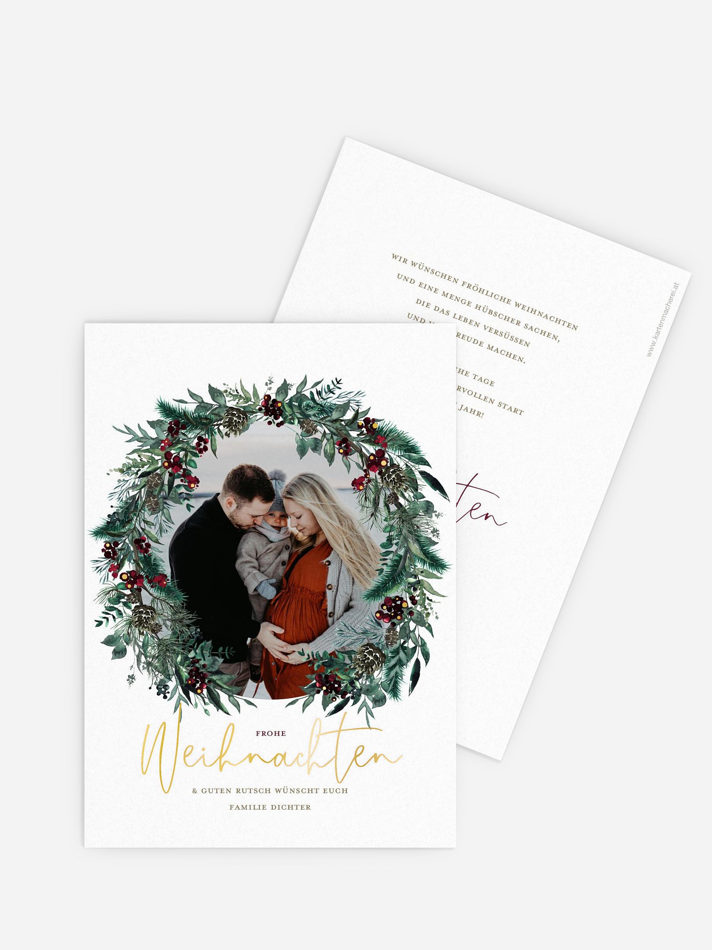 Weihnachtskarte Winterberry