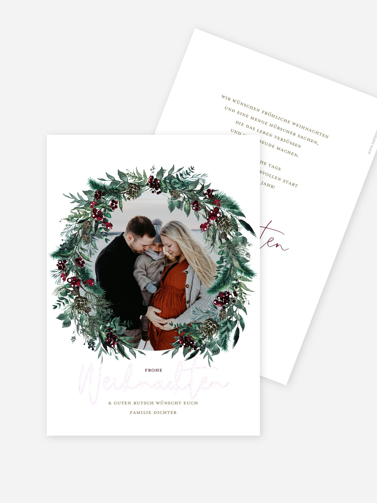 Weihnachtskarte Winterberry