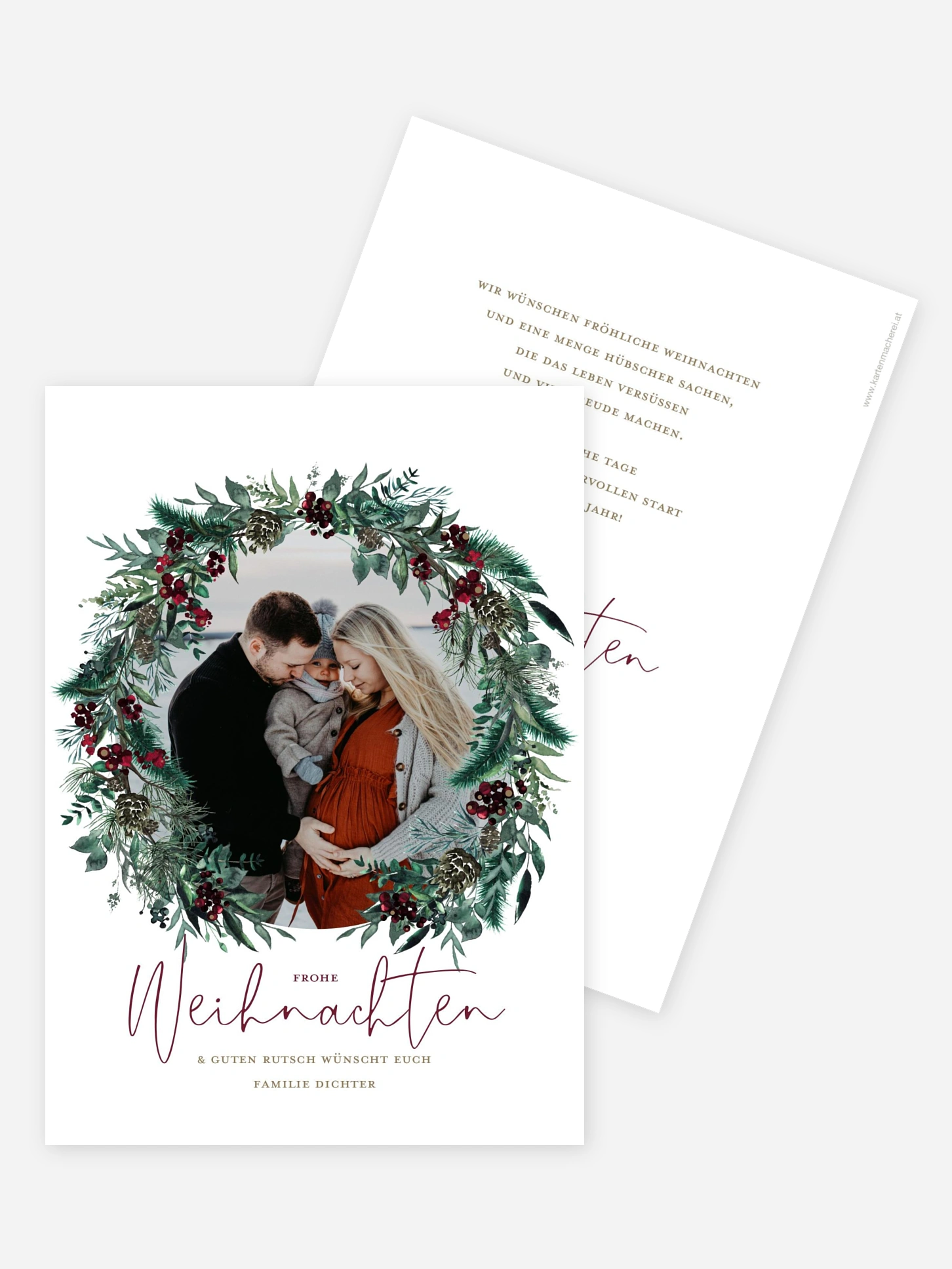 Weihnachtskarte Winterberry