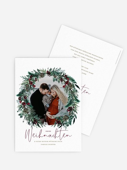 Weihnachtskarte Winterberry