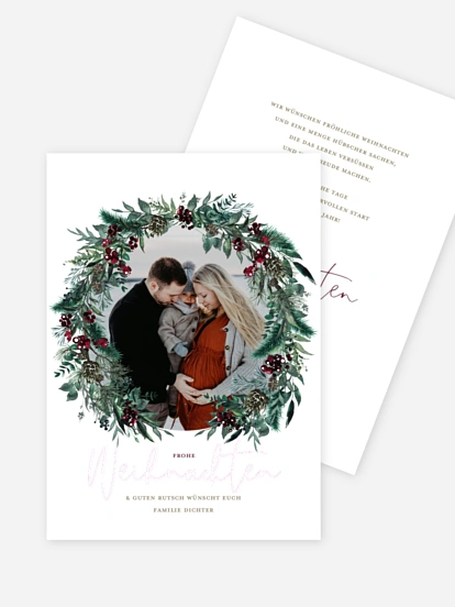 Weihnachtskarte Winterberry