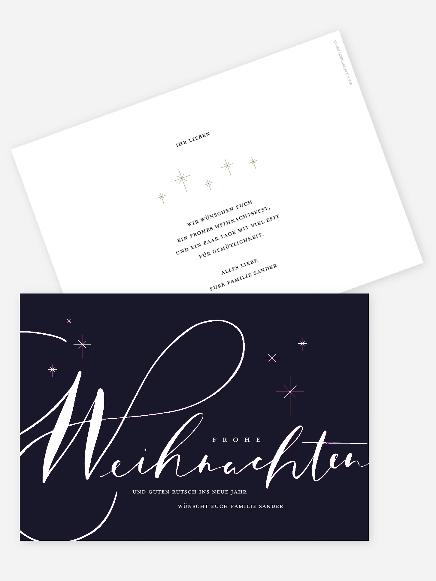 Weihnachtskarte Signature Holiday