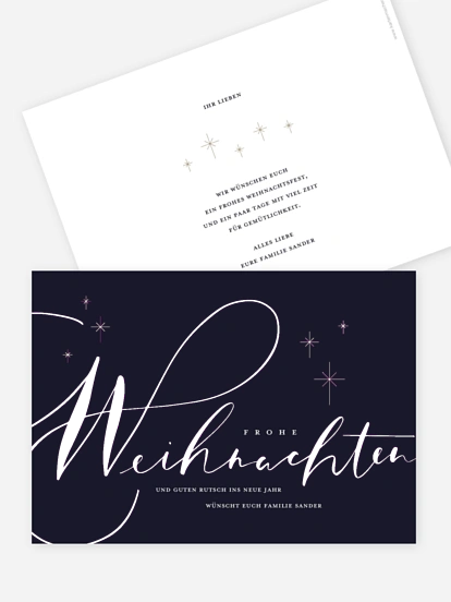 Weihnachtskarte Signature Holiday