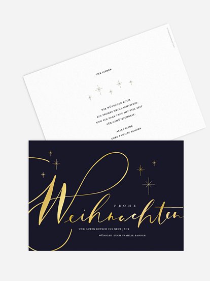 Weihnachtskarte Signature Holiday