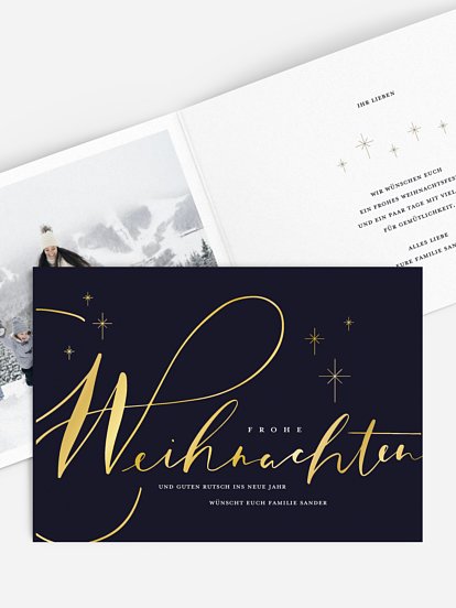 Weihnachtskarte Signature Holiday