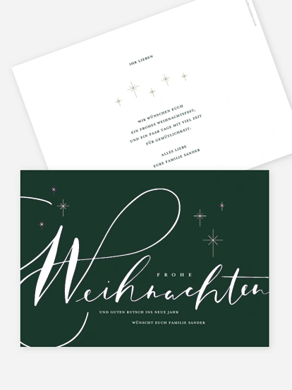 Weihnachtskarte Signature Holiday