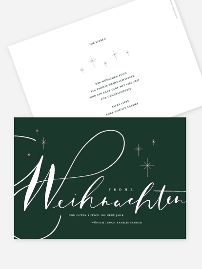 Weihnachtskarte Signature Holiday