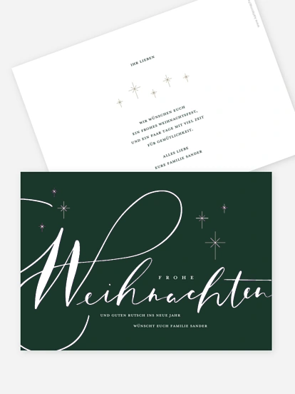 Weihnachtskarte Signature Holiday