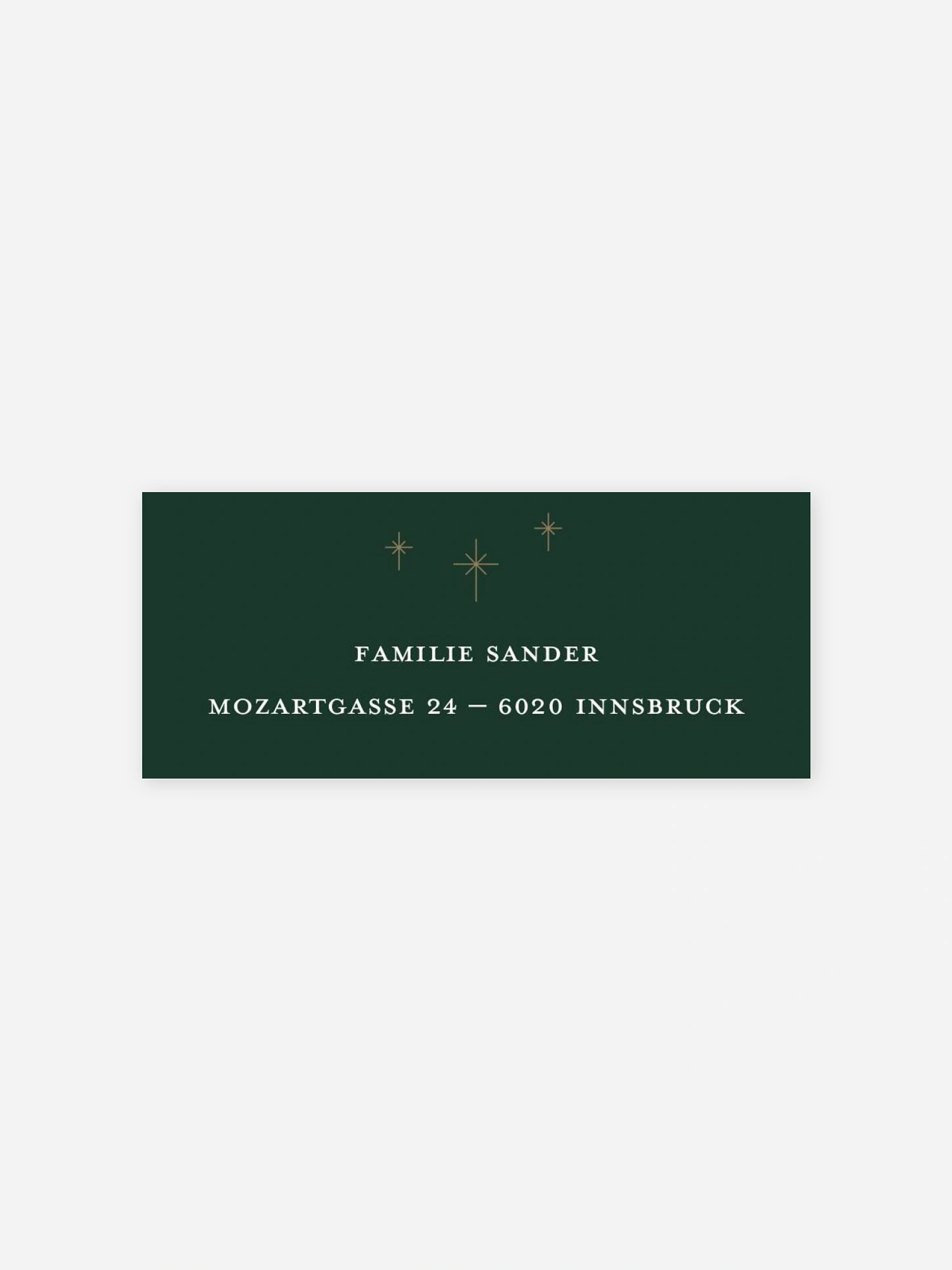 Absenderaufkleber Weihnachten Holy Christmas