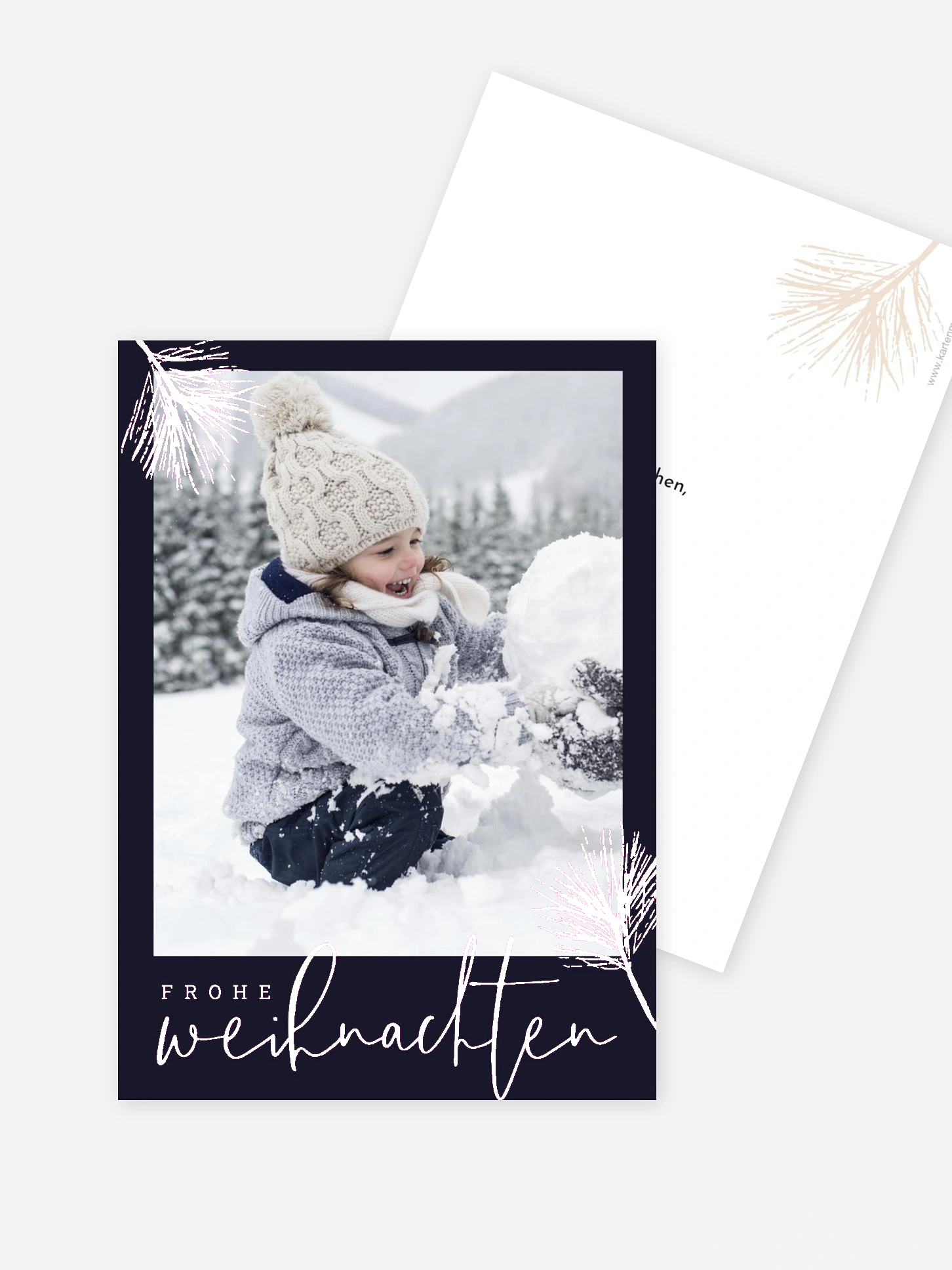 Weihnachtskarte Elegant Pine
