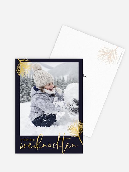 Weihnachtskarte Elegant Pine