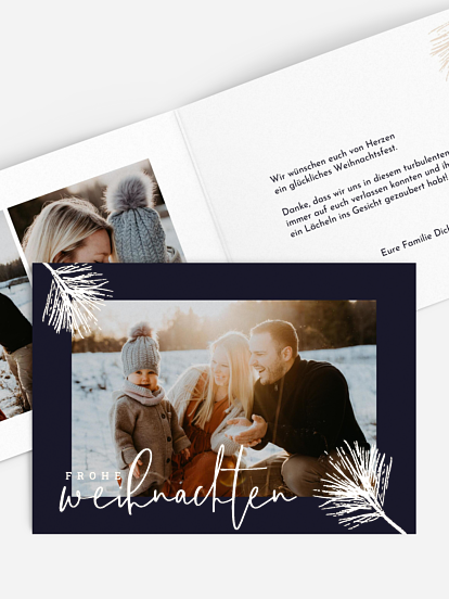 Weihnachtskarte Elegant Pine