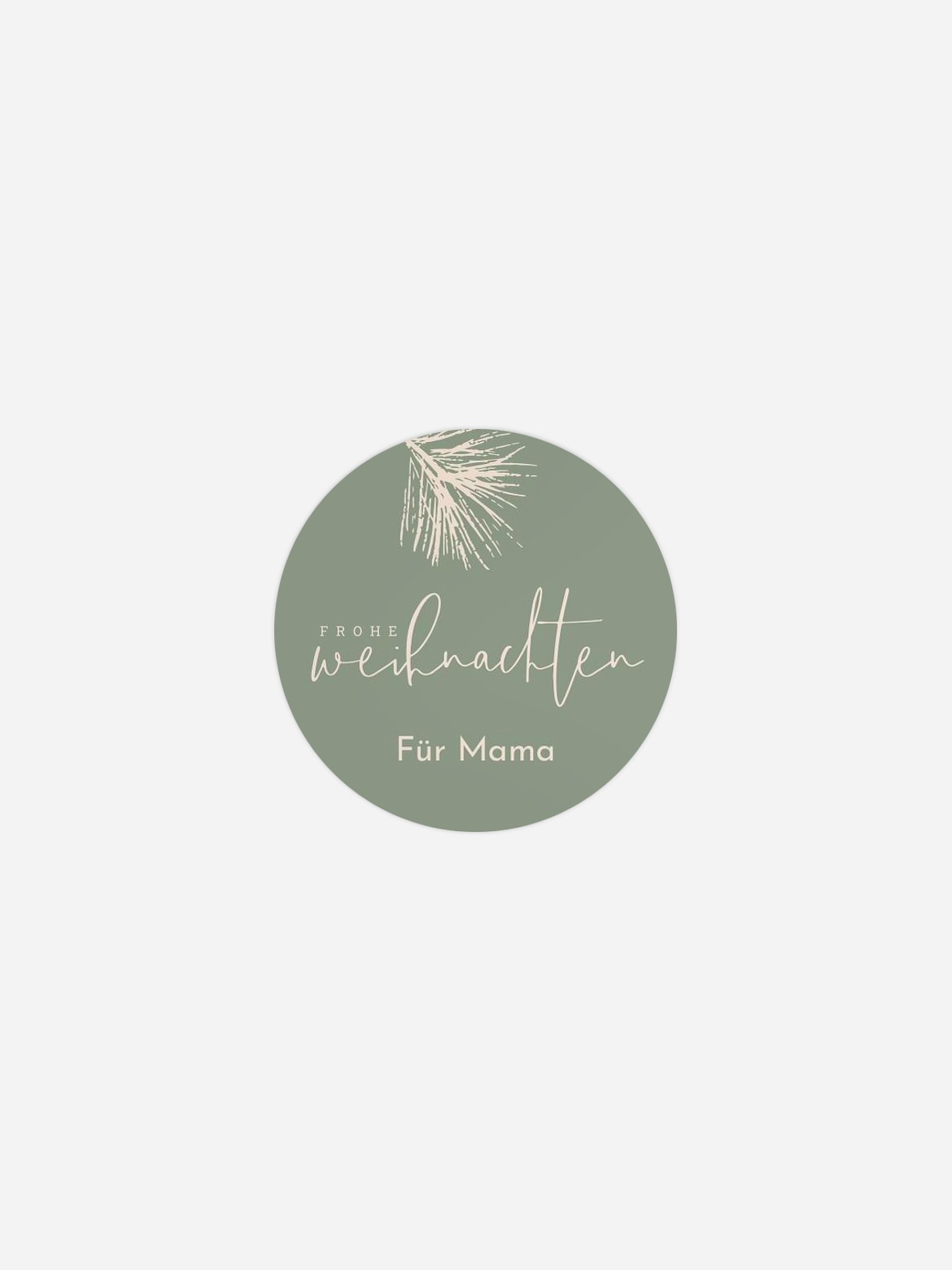 Geschenkaufkleber personalisiert Elegant Pine