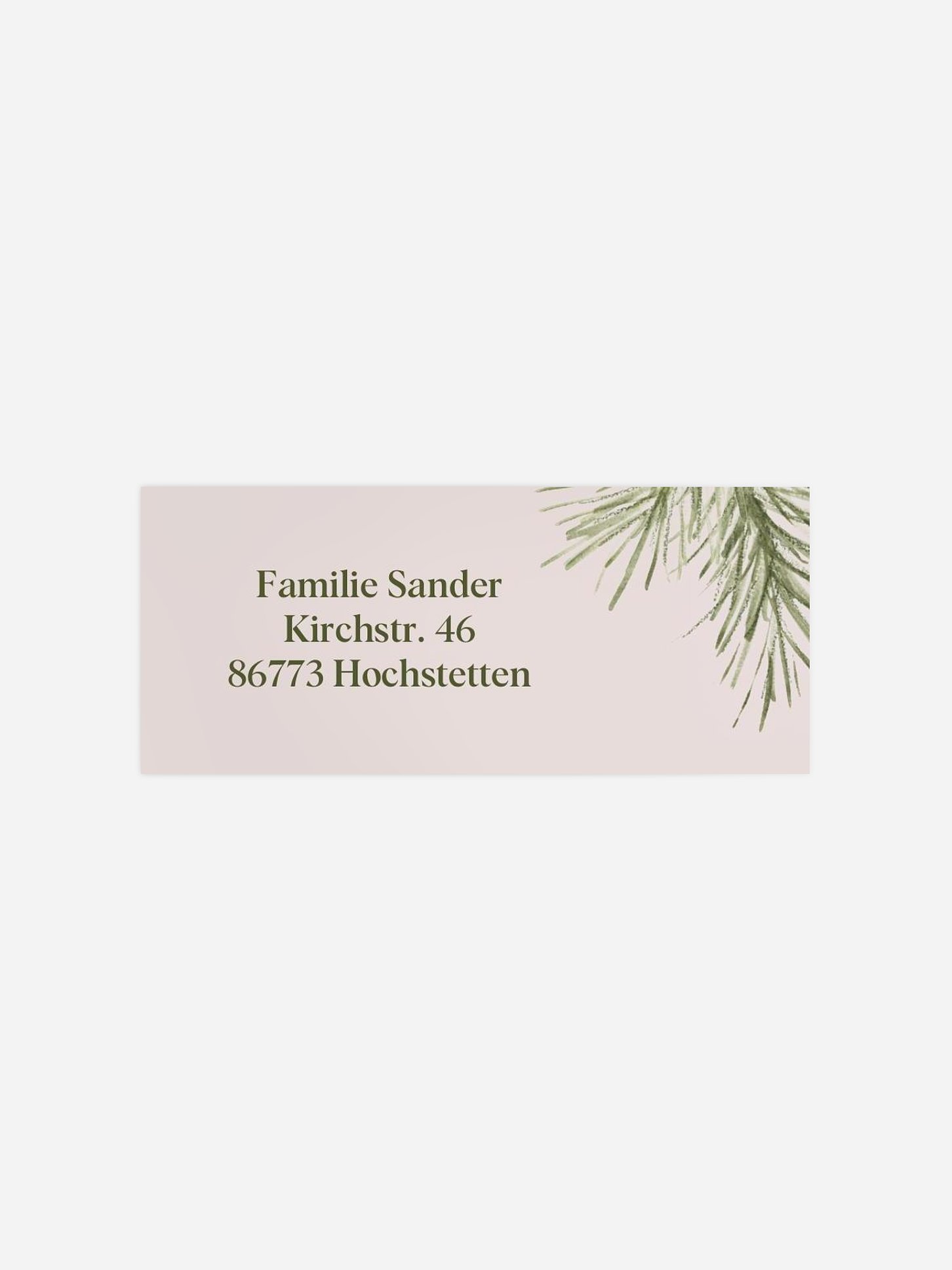 Absenderaufkleber Weihnachten Pola & Pine